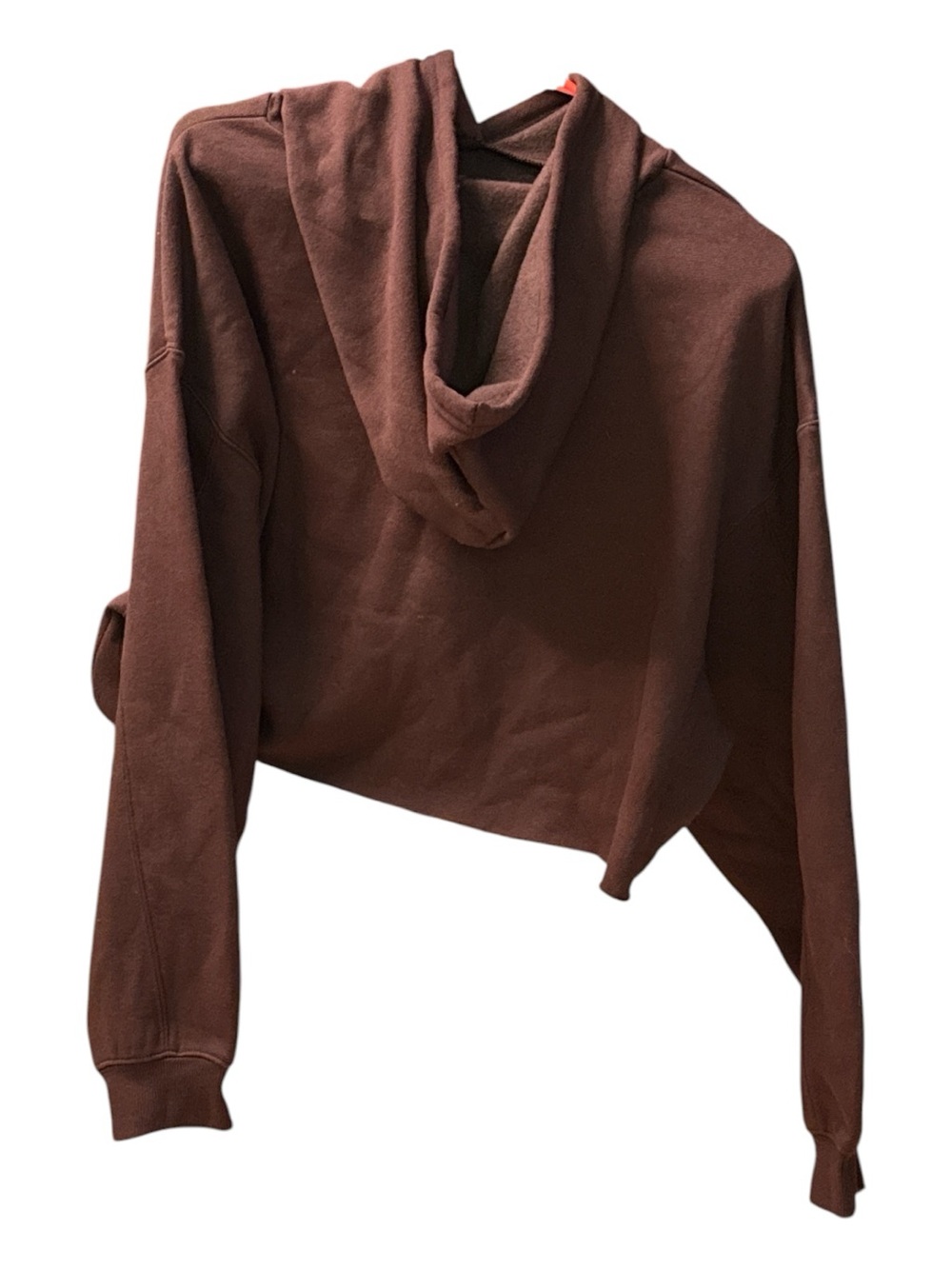 Billabong Mermaid Brown and Tan Cropped Pullover Hoodie Size Medium oversized - Picture 3 of 4